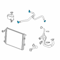 OEM GMC Sierra 2500 HD Inlet Hose Clamp Diagram - 23465878