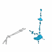 OEM 2014 Hyundai Veloster Lever Complete-Gear Shift Diagram - 43700-2V110