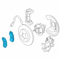 OEM 2002 Cadillac Seville Rear Pads Diagram - 19213362