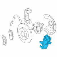 OEM 2001 Cadillac DeVille Caliper Asm, Rear Brake Diagram - 89047654