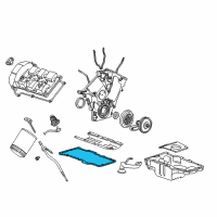 OEM Mercury Mystique Oil Pan Gasket Kit Diagram - 2R8Z-6710-AA