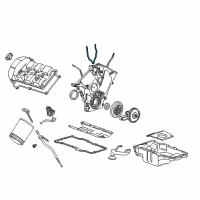 OEM 1998 Mercury Mystique Front Cover Gasket Diagram - 3M4Z-6020-BA