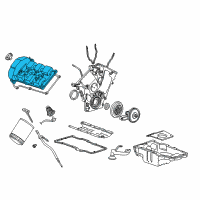 OEM 2001 Ford Escape Valve Cover Diagram - YL8Z-6582-CA