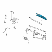 OEM 2006 Honda Pilot Blade, Windshield Wiper (600MM) Diagram - 76620-S3V-A11