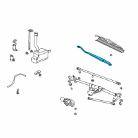 OEM 2003 Honda Pilot Arm, Windshield Wiper (Driver Side) Diagram - 76600-S9V-A01