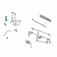 OEM Honda Element Motor, Washer (Denso) Diagram - 38512-S3V-A01