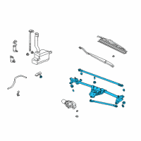 OEM 2006 Honda Pilot Link, FR. Wiper Diagram - 76530-S9V-A02