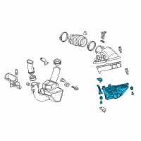 OEM 2011 Acura RL Case Set, Air Cleaner Diagram - 17244-RKG-S00