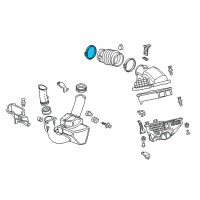 OEM Acura Clamp, Air Flow (92) Diagram - 17316-RKG-A01