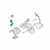 OEM Infiniti In Tank Fuel Pump Diagram - 17040-JK60A