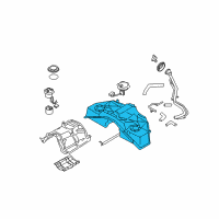 OEM Infiniti G37 Tank Assembly - Fuel Diagram - 17202-JL60B