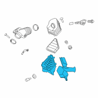 OEM 2010 GMC Acadia Air Cleaner Body Diagram - 25847283