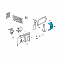 OEM 2001 Honda Odyssey Garnish Assy., L. RR. Pillar *YR169L* (MILD BEIGE) Diagram - 84191-S0X-A01ZC