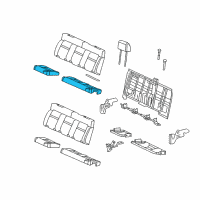 OEM 2008 Lincoln Mark LT Seat Cushion Pad Diagram - 4L3Z-1663840-AA