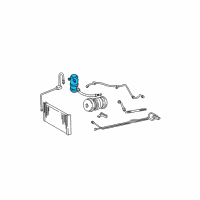 OEM 1985 Pontiac Fiero Accumulator, Evap Dehyd Diagram - 2724666