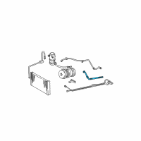 OEM 1985 GMC Safari Tube Asm-Auxiliary A/C Evap Diagram - 15694186