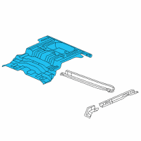 OEM Chevrolet Trailblazer EXT Panel-Rear Floor Diagram - 15133344