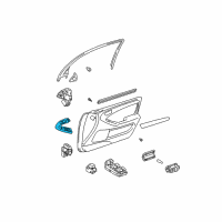 OEM 1999 Lexus GS400 Panel, Front Armrest Base, Upper RH Diagram - 74231-30300-B0