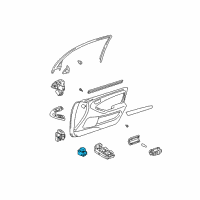 OEM Lexus GS400 Switch Assembly, MULTIPLEX BLACK Diagram - 84030-30020-C0