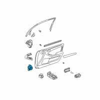 OEM Lexus GS400 Switch Assy, Door Control Diagram - 84930-30100-C0