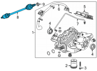 OEM 2022 Buick Envision Axle Assembly Diagram - 84265827