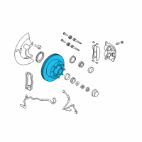 OEM 2010 Ford E-150 Hub & Rotor Diagram - BC2Z-1102-A