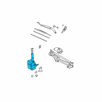 OEM 2002 Toyota Camry Washer Reservoir Diagram - 85315-33250