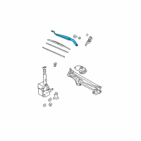 OEM 2002 Lexus ES300 Windshield Wiper Arm Assembly, Left Diagram - 85221-33210