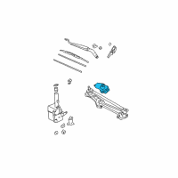 OEM 2004 Lexus ES330 Motor Assy, Windshield Wiper Diagram - 85110-33270