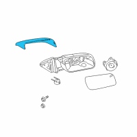 OEM 2016 Ford Flex Mirror Cover Diagram - 8A8Z-17D743-BAPTM