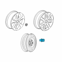 OEM 2018 Buick Encore Wheel, Alloy Diagram - 42671504
