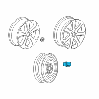 OEM Buick Encore Wheel, Alloy Diagram - 42671504