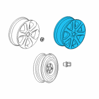 OEM Buick Wheel, Alloy Diagram - 95144161