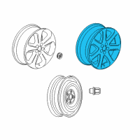 OEM 2019 Buick Encore Wheel, Alloy Diagram - 42403094