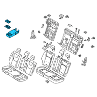OEM 2018 Ford Fusion Armrest Assembly Diagram - HS7Z-5467112-CA