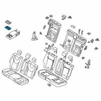 OEM 2020 Lincoln MKZ Cup Holder Diagram - DS7Z-5413562-DE