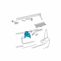 OEM Toyota Highlander Rear Motor Diagram - 85130-0E060