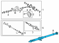 OEM 2022 Toyota GR86 Drive Shaft Diagram - SU003-08583