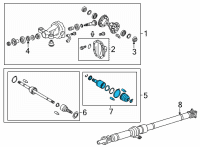 OEM Toyota GR86 Inner Joint Assembly Diagram - SU003-10520