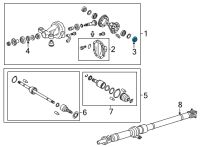 OEM Lexus Seal, Type T Oil Diagram - 90311-43009