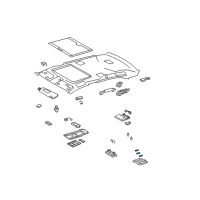 OEM 2016 Lexus LS600h Bulb Diagram - 90981-14007