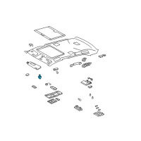 OEM Lexus Holder, Visor Diagram - 74348-33040-A2