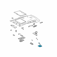 OEM 2008 Lexus LS460 Lamp Assy, Rear Vanity Diagram - 81340-50170-A0