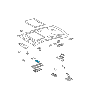 OEM 2010 Lexus LS600h Lamp Sub-Assy, Console Box Diagram - 81206-50070-A0