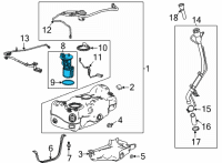 OEM Chevrolet Trailblazer Fuel Pump Diagram - 42746099