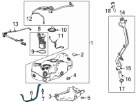 OEM 2020 Buick Encore GX Tank Strap Diagram - 42481338