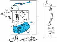 OEM 2020 Buick Encore GX Fuel Tank Diagram - 42740387