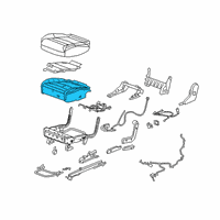 OEM 2021 Cadillac XT6 Seat Cushion Pad Diagram - 84750887