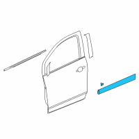 OEM 2019 Buick Encore Lower Molding Diagram - 95310027