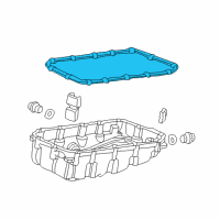 OEM 2002 Honda Civic Gasket, Oil Pan Diagram - 21814-P4V-000